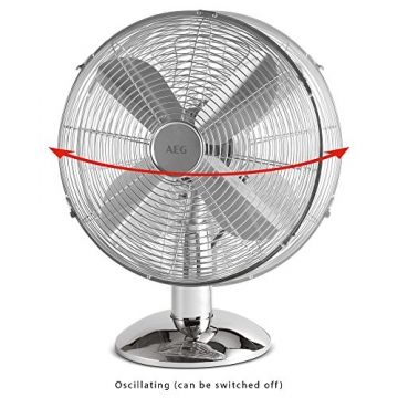 AEG VL 5526 M N Design-Metallventilator, oszillierend, 3 Laufgeschwindigkeiten, 30 cm Durchmesser - 4