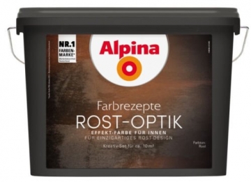 Alpina Farbrezepte Rostoptik bis 10m² Set Rost Optik Kreativ Effekt