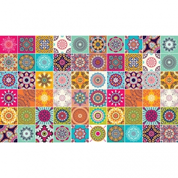 Ambiance-Live Karo-Zement Wandtattoo – AZULEJOS – 15 x 15 cm – 60-teilig - 4