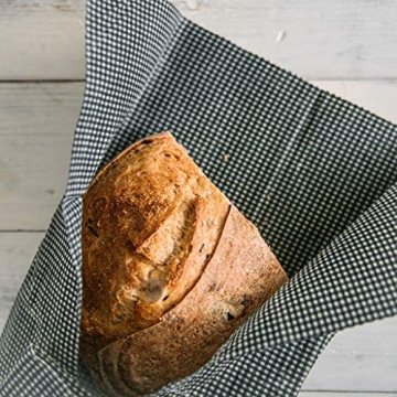 beegut XXL Bienenwachstuch für Brote, nachhaltiges Brottuch, aus Deutschland mit Bio Rohstoffen, plastikfrei Brot frisch halten 50x60cm - 2