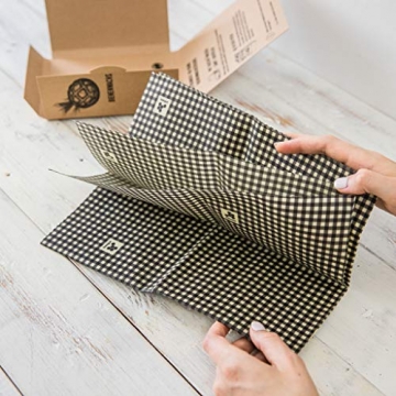 beegut XXL Bienenwachstuch für Brote, nachhaltiges Brottuch, aus Deutschland mit Bio Rohstoffen, plastikfrei Brot frisch halten 50x60cm - 3