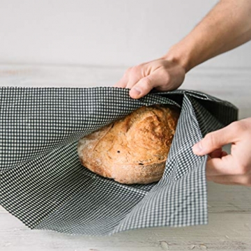 beegut XXL Bienenwachstuch für Brote, nachhaltiges Brottuch, aus Deutschland mit Bio Rohstoffen, plastikfrei Brot frisch halten 50x60cm - 5