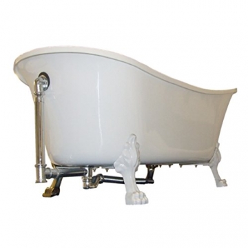 Bernstein Badshop Freistehende Badewanne PARIS PREMIUM Gold Nostalgie-Wanne vergoldet- 175 x 74 cm - 5