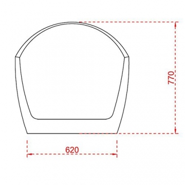 Bernstein Badshop Freistehende Badewanne VICE aus Acryl Standbadewanne in Weiß glänzend - 183,5 x 78,5 x 77 cm - 7