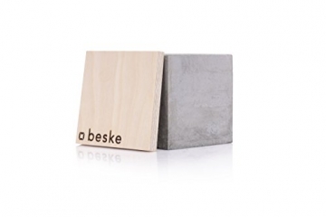 Beske-Betonfeuer mit 'Dauerdocht' | Größe 10x10x10 cm | Wiederbefüllbare Gartenfackel | 'Unendliche' Brenndauer durch umweltfreundliches Recycling von Kerzenwachs - 7