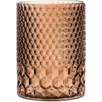 Bloomingville - Teelichthalter, Glas / braun