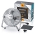 Brandson - Windmaschine Retro Stil Ventilator im Chrom Design - Standventilator 32 Watt - Tischventilator hoher Luftdurchsatz - 5