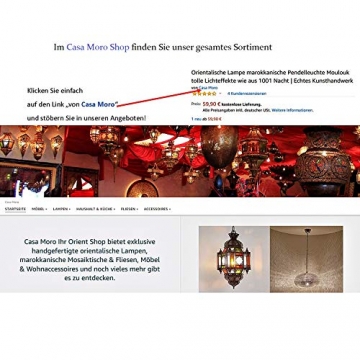 Casa Moro Orientalische Fliesen Bunt Mix 10x10 cm 9er Packung handbemalte marokkanische Fliesen Patchwork Kunsthandwerk aus Marokko Wandfliesen für schöne Küche Dusche Badezimmer | HBF8410 - 4