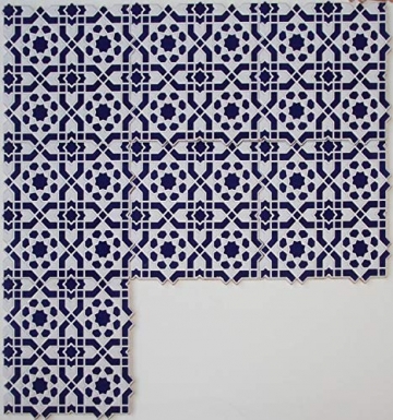 Casa Moro Orientalische Relief-Fliesen Istanbul 25x25 cm blau weiß 1 qm | Vintage Wandfliesen für schöne Küche Flur Bad & Küchenrückwand | FL7000 - 2