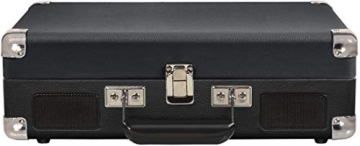 Crosley Cruiser Deluxe Tragbarer Bluetooth Plattenspieler Im Retro-Design Mit Einstellbarer Geschwindigkeitseinstellung, Kopfhörerbuchse, Rca-Ausgang Und Integriertem Lautsprecher - Schwarz - 5