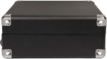Crosley Cruiser Deluxe Tragbarer Bluetooth Plattenspieler Im Retro-Design Mit Einstellbarer Geschwindigkeitseinstellung, Kopfhörerbuchse, Rca-Ausgang Und Integriertem Lautsprecher - Schwarz - 8