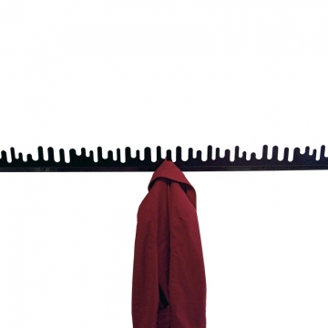 DesignHouseStockholm - Wave Garderobe Set 2 Stück - schwarz/lackiert