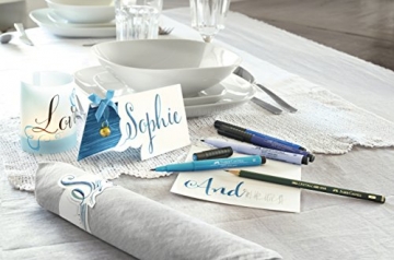 Faber-Castell 267118 - Tuschestift Pitt Artist Pen Lettering Starter Set, 9-teilig (5 Pitt Artist Pens mit Pinselspitze, 2 Pitt Artist Pen Fineliner, 1 Castell 9000 Bleistift B, 1 Spitzer) - 3