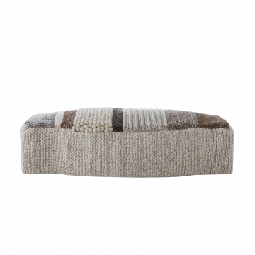 GAN - Mangas Campana MP3 Pouf - grau/schwarz/natur