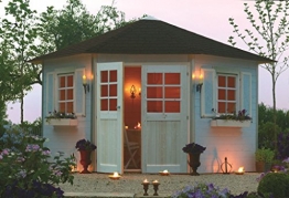 Gartenhaus Lupinus S8207 inkl. Fußboden - 28 mm Blockbohlenhaus, Grundfläche: 7,78 m², Zeltdach - 1