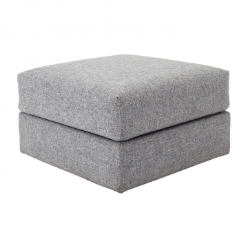 Innovation - Cornila Pouf mit Stauraum H 45cm - grau/Stoff 565 Twist Granite/BxHxT 75x43x75cm