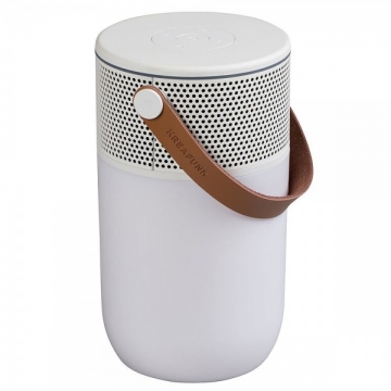 KREAFUNK aGLOW White Bluetooth Lautsprecher Weiß LED Beleuchtung