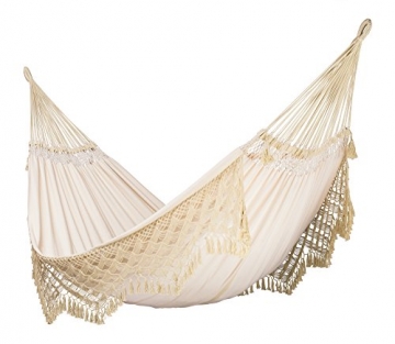 LA SIESTA Bossanova Champagne - Klassische Hängematte Kingsize aus Bio-Baumwolle - 1