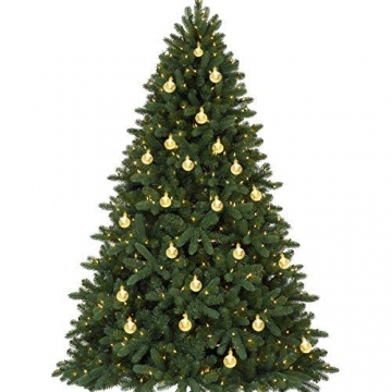 LED Solar Lichterkette Kristall Kugeln 4.5 Meter 30er Warmweiß, Mr.Twinklelight Außerlichterkette Deko für Garten, Bäume, Terrasse, Weihnachten, Hochzeiten, Partys, Innen und außen - 6