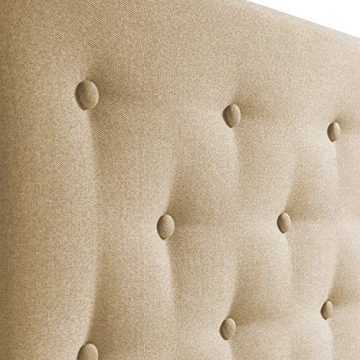 Marckonfort - Oslo Kopfteil für Bett 160 X 100 X 8 cm, gepolstert in beige geröstet - 3