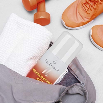 MeDusch bekannt als MediDusch 2er Set Aroma-Duschschaum Erkältungs+Regenerationszeit | Kräuterbad-Feeling in der Dusche | frei von Mikroplastik, Silikonen und Parfüm [150ml grün/weiß+150ml rot/weiß] - 4