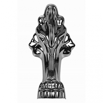 Möbelcreative Freistehende Design Badewanne Nostalgie inkl. Ab- und Überlauf rot chrom - 7