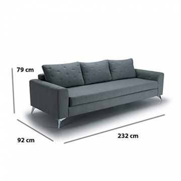 Movian Jazz 3-Sitzer, Grau/Grün - 5