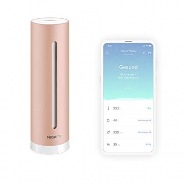 Netatmo Luftqualität Messgerät, Feuchtigkeit, Temperatur, Lärm und CO2 Sensoren, NHC-DE - 1