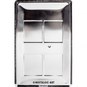 Nostalgic-Art 22271 PfotenSchild - Hunde-Haushalt Regeln, Blechschild 20x30 cm - 2