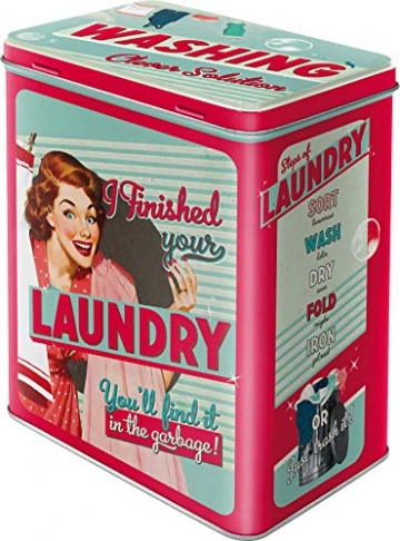 Nostalgic-Art 30117 Say it 50's - Finished Your Laundry, Vorratsdose L - 1