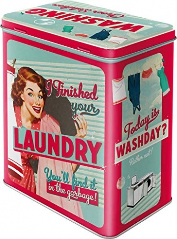 Nostalgic-Art 30117 Say it 50's - Finished Your Laundry, Vorratsdose L - 2