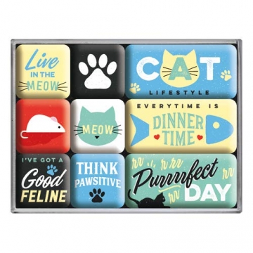 Nostalgic-Art 83109 - Cat Lifestyle , Retro Magnet-Set (9teilig) , Kühlschrank-Magnete , Vintage
von Nostalgic-Art - 1