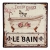 Nostalgie Blechschild Badezimmer 30×30 cm - 