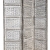 Orientalischer Paravent Raumteiler aus Holz Lakshmi 150 x 180cm hoch in Weiss | Indischer Trennwand als Raumtrenner oder Dekoration im Zimmer oder Sichtschutz im Garten, Terrasse oder Balkon - 1