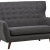 Rivet Hawthorne Modernes, getuftetes Zweisitzer-Sofa im Stil der 1950er Jahre, B 145 cm, Kaviar - 1