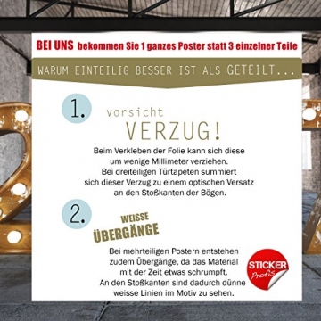 StickerProfis Türtapete selbstklebend TürPoster - BÜCHERREGAL - Fototapete Türfolie Poster Tapete - 8